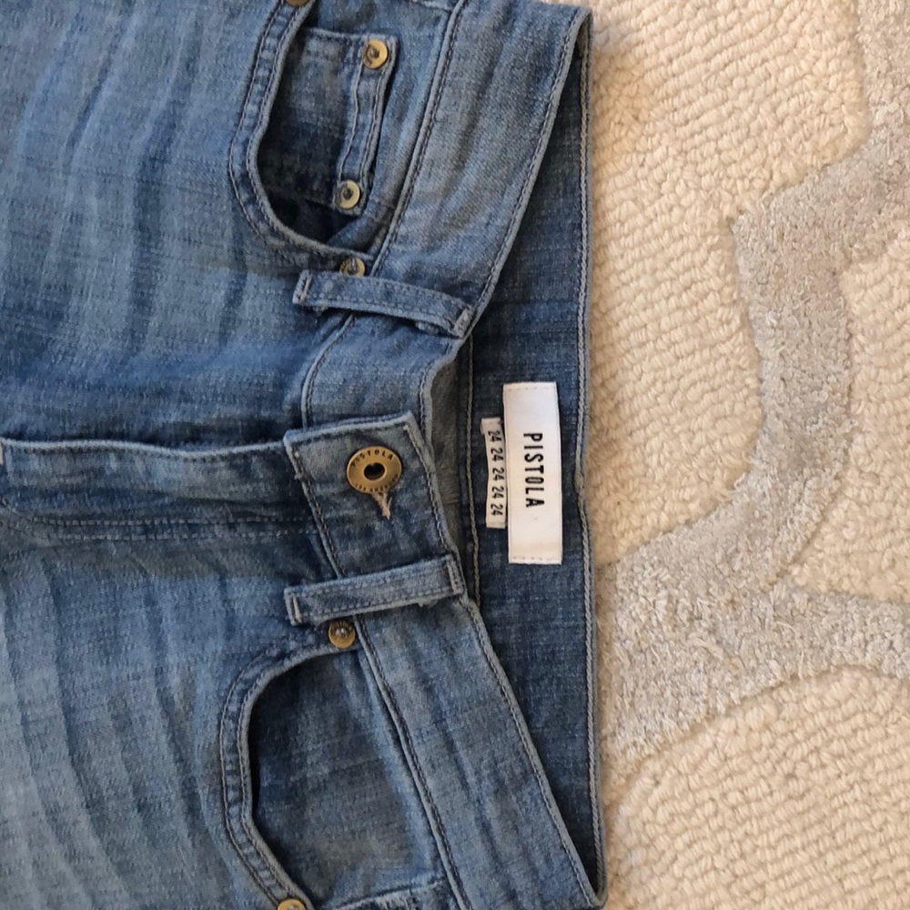 Pistola Frayed crop Jeans